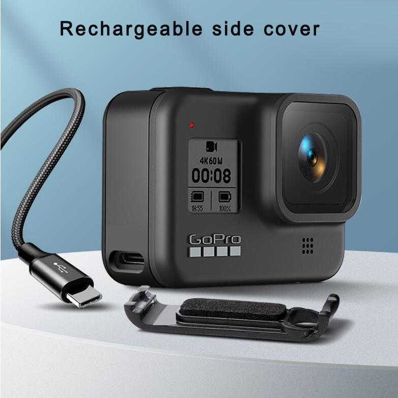 Rechargeable Battery Cover For Gopro Hero8 Sports Camera-1922443439354548229