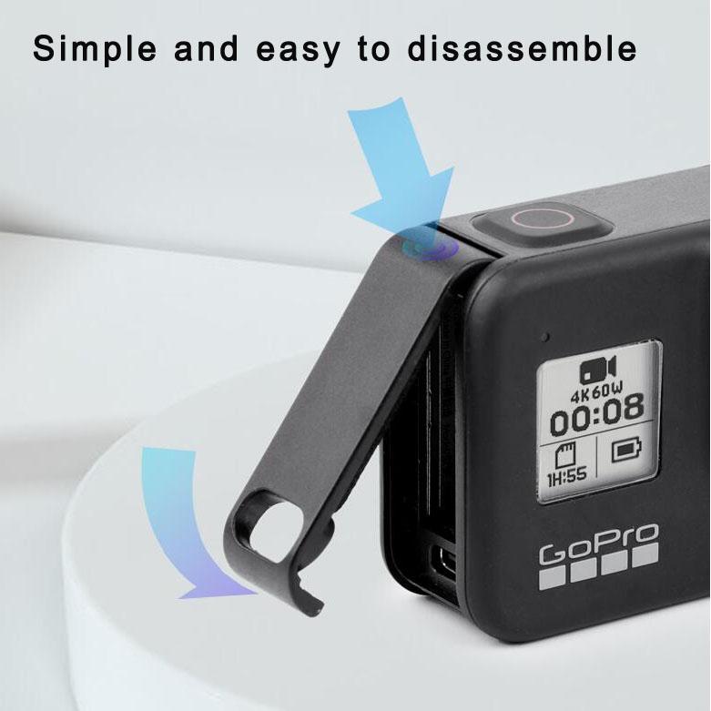 Rechargeable Battery Cover For Gopro Hero8 Sports Camera-1922443439354548230