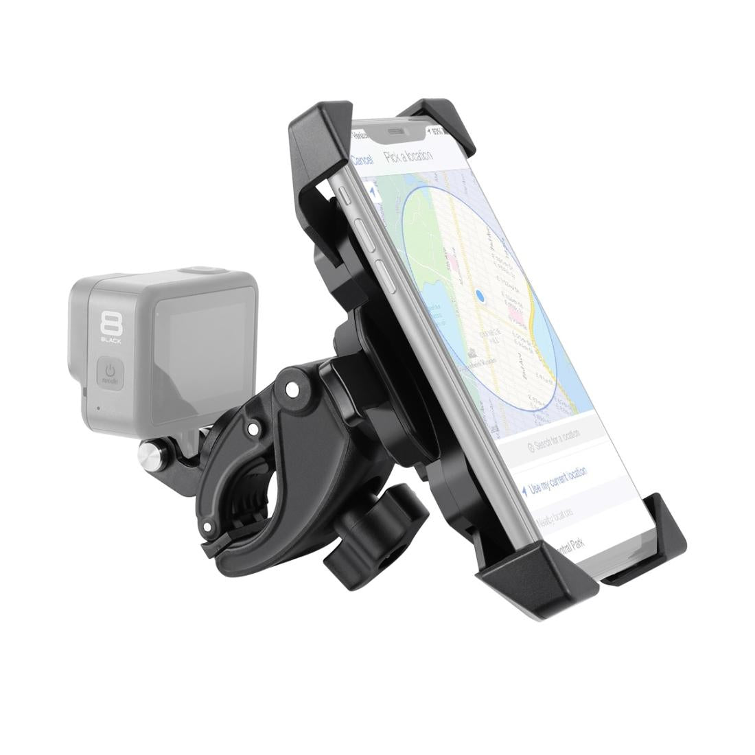 Bicycle Gps Navigation Mount For Handlebars - Compatible With 4.0-6.5 Phones And Gopro-1915196511621353472