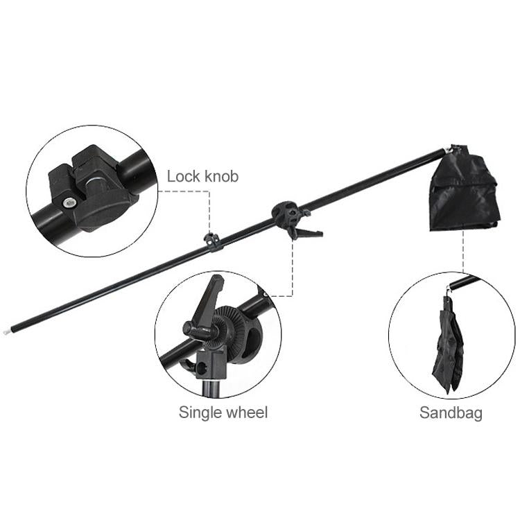 Single Light Softbox Set With Tripod And Arm Jib For Studio Flash-1915198082715357189