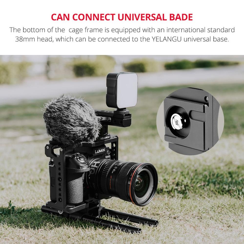 Panasonic Lumix Dc-S1H / Dc-S1 / Dc-S1R Camera Cage Stabilizer With Handle - Black-1943465052631863302