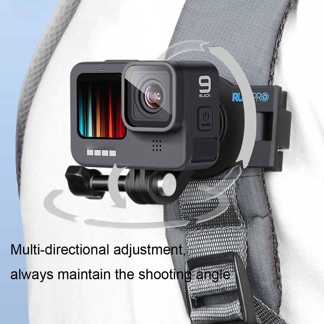 360 Degree Rotating Quick Release Backpack Strap Mount For Gopro Hero 12-1915196783915569157