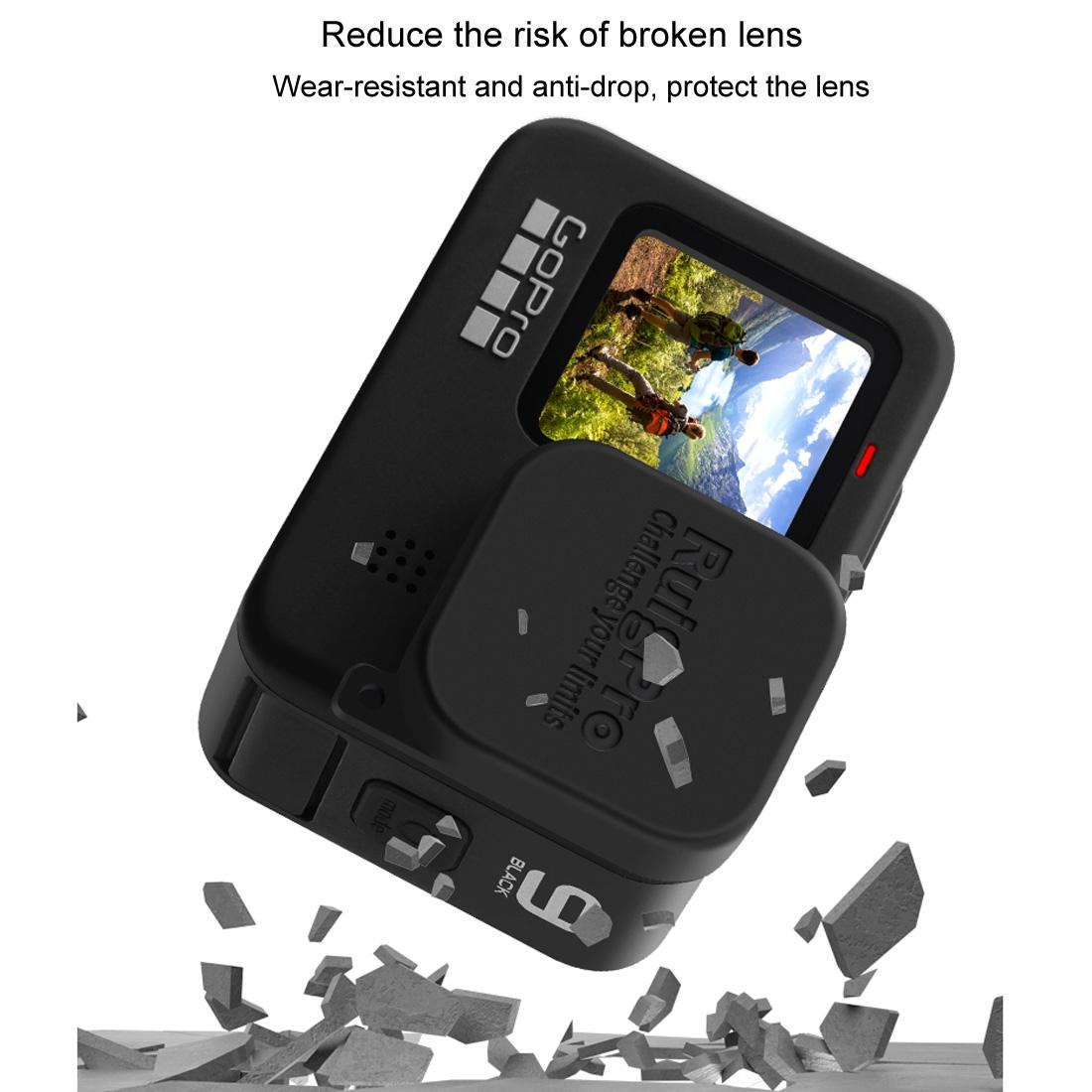 Soft Rubber Camera Lens Protective Cap For Gopro Hero10 / Hero9 - Scratch Resistant-1915196772364455941