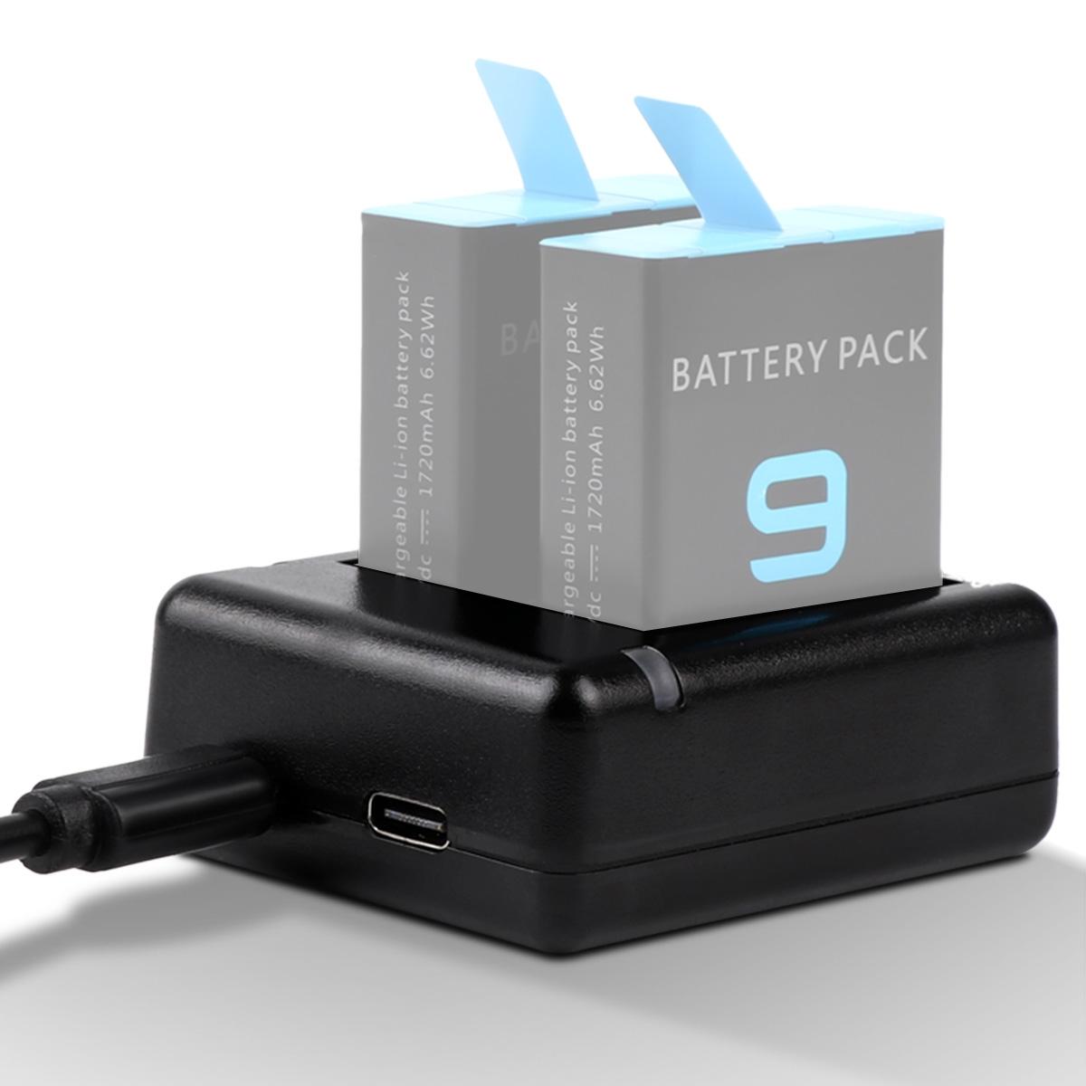Gopro Hero9 / 10 Dual Battery Charger With Usb Cable & Indicator Light-1915196785702342659