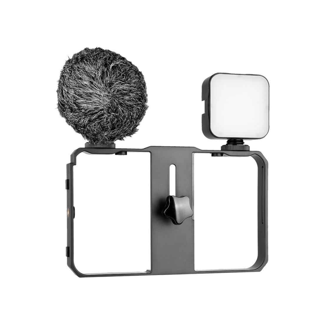 Vlogging Video Rig With Mic &amp; Fill Light For Smartphone-1915197535190913025