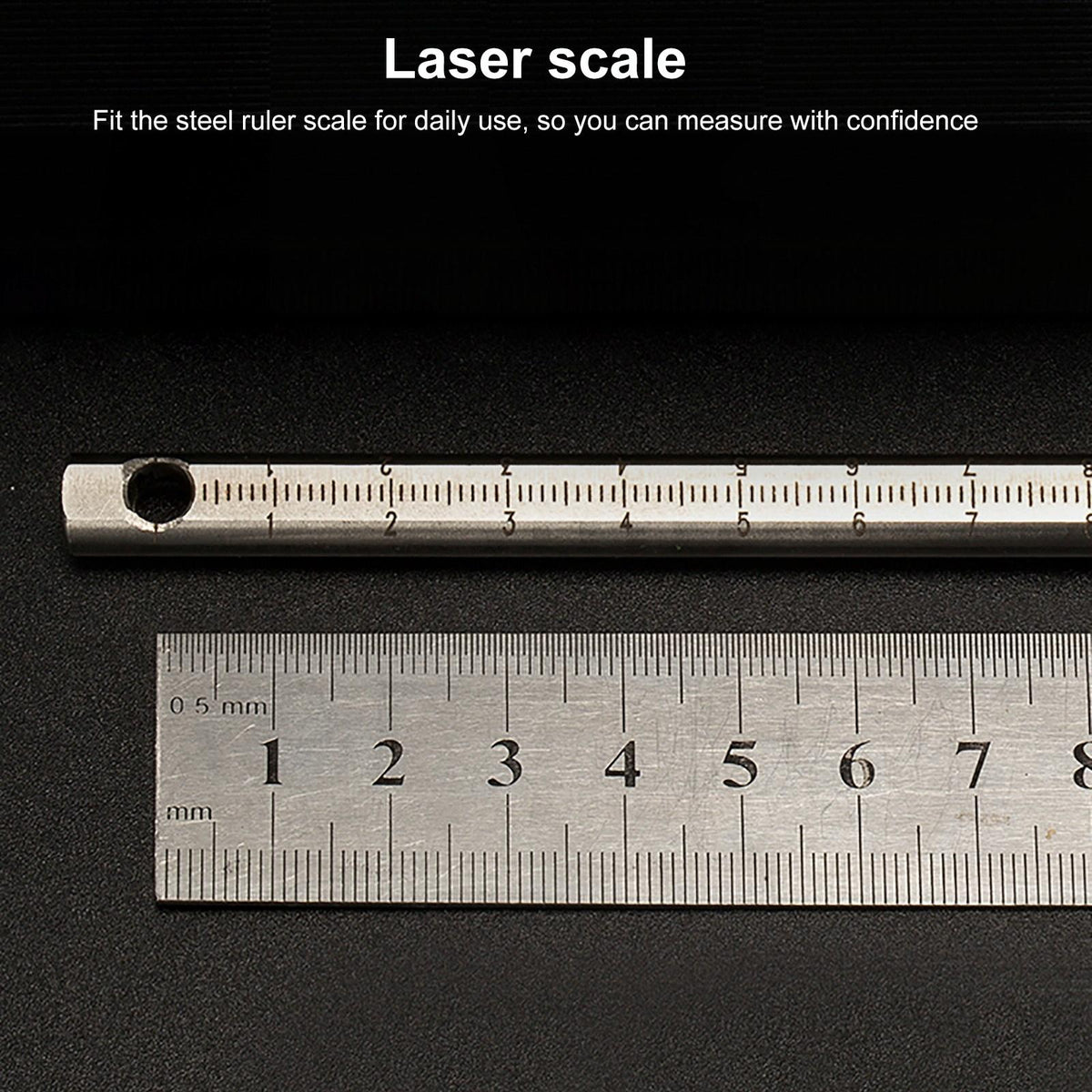 Woodworking Level Line Tool - Aluminum Alloy Ruler-1915198409820737538