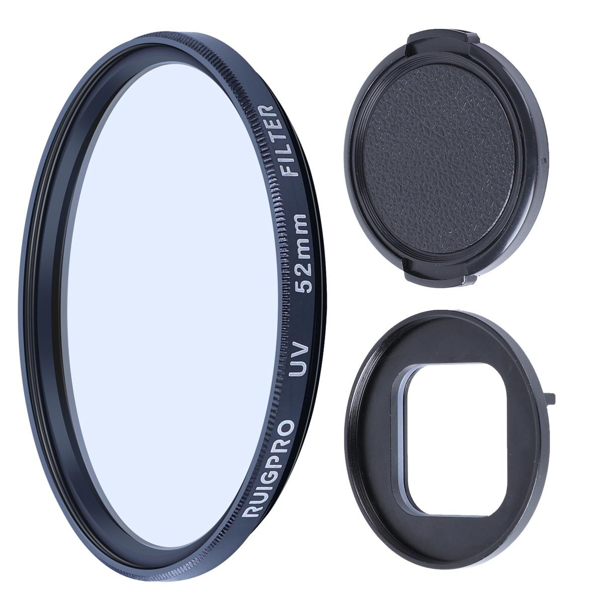 52Mm Uv Lens Filter With Adapter Ring And Cap For Gopro Hero10 / 9-1922443405292605448