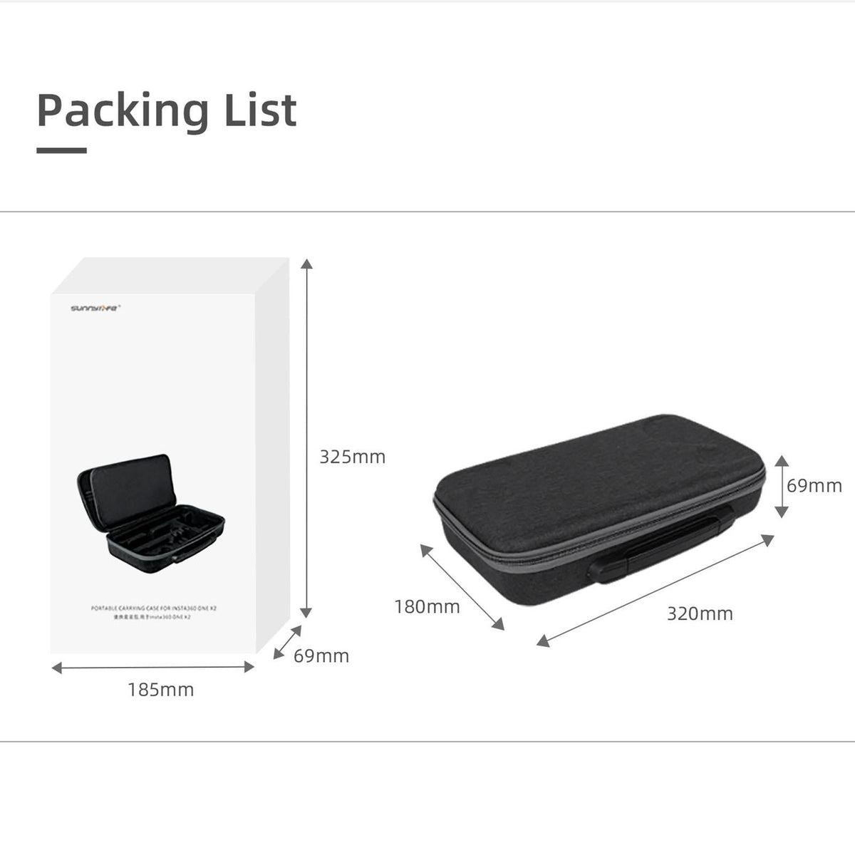 Insta360 One X2 / X Storage Bag Handbag-1915196707130445831