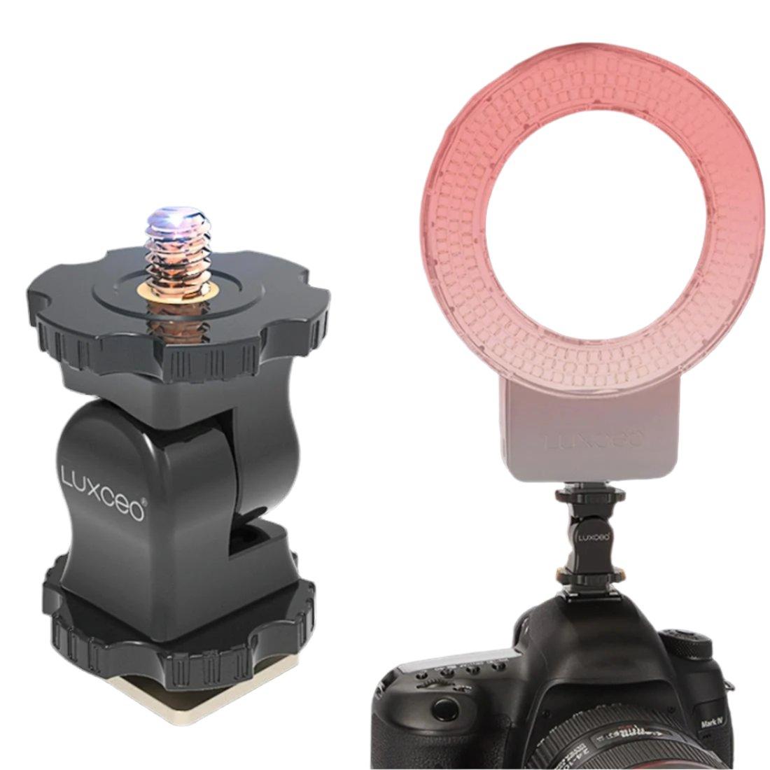 Universal Hot Shoe Damping Ball-Head Camera Bracket - Black-1915196507657736192