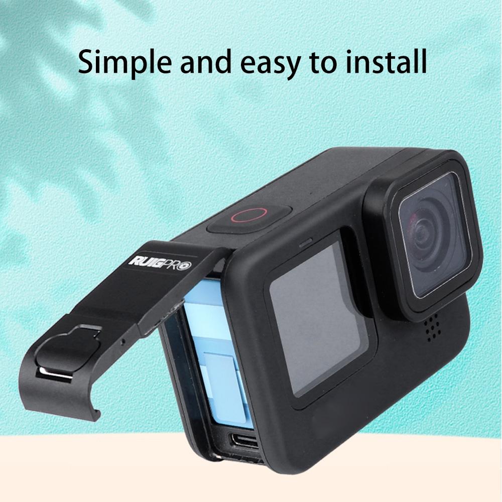 Aluminum Battery Side Interface Cover For Gopro Hero10 / Hero9-1915196717423267843
