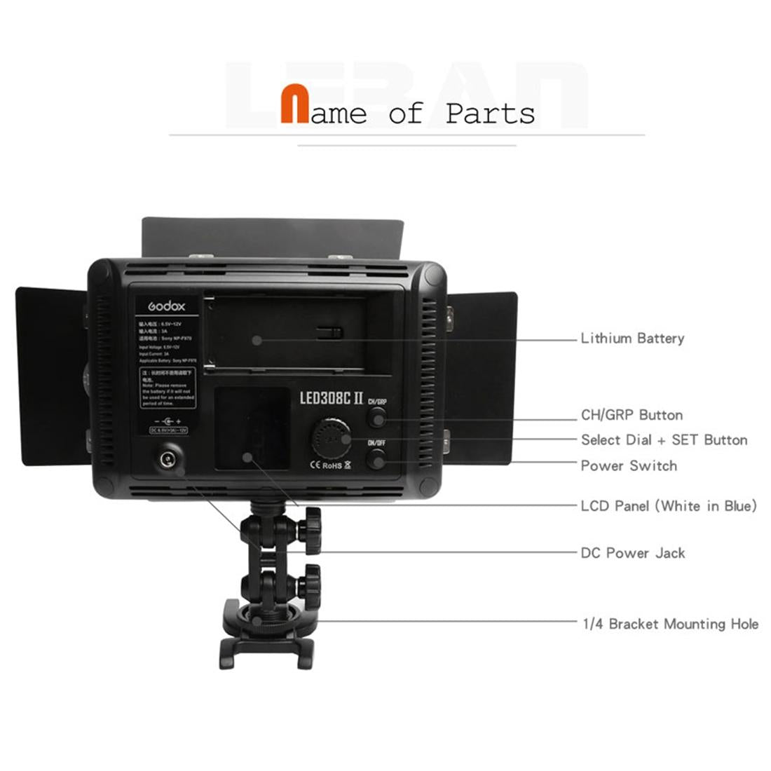 Dimmable Led Photography Light For Dslr Cameras-1915196507968114694