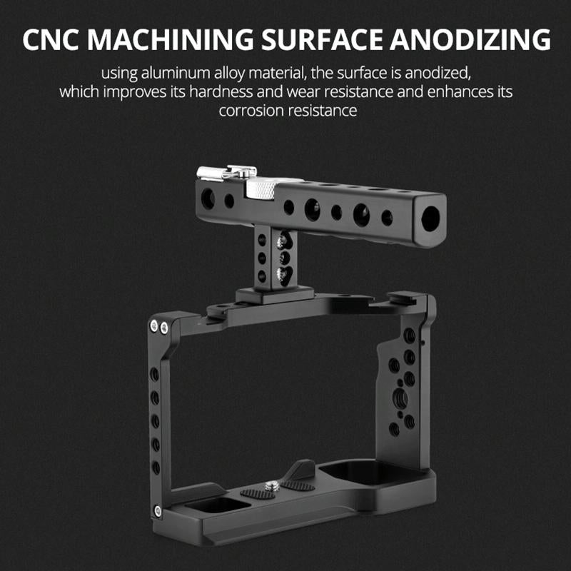 Sony Alpha 7C Video Cage Stabilizer Kit With Handle-1915196752974188546