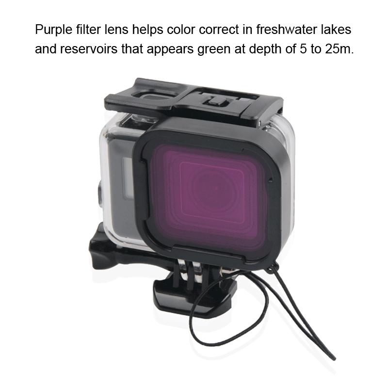 Waterproof Housing Case For Gopro Hero6 / 5 With Touch Screen Back Cover - 45M-1915196603388530689