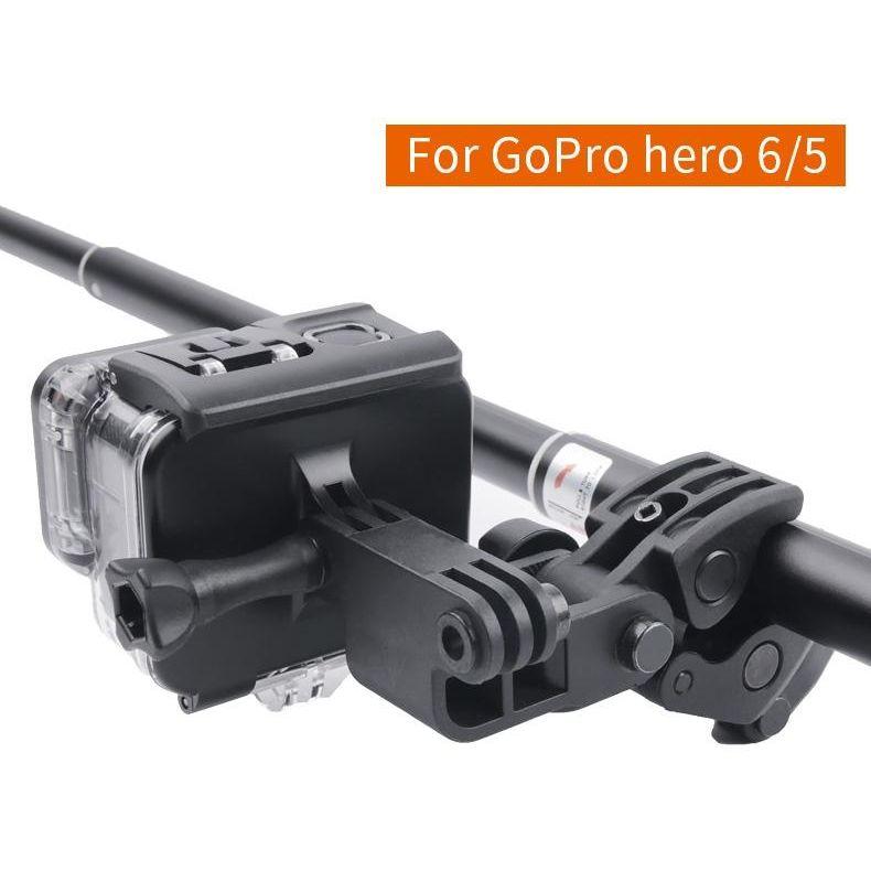 Waterproof Clamp Mount Adapter Kit For Gopro Hero6 / 5 With Back Cover-1915196674226130950