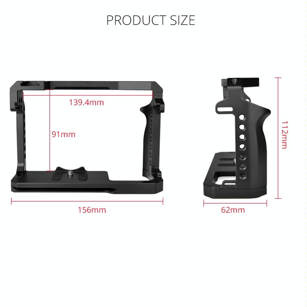 Video Camera Cage Stabilizer For Canon Eos R5 / R6 / R - Black-1915196753674637313