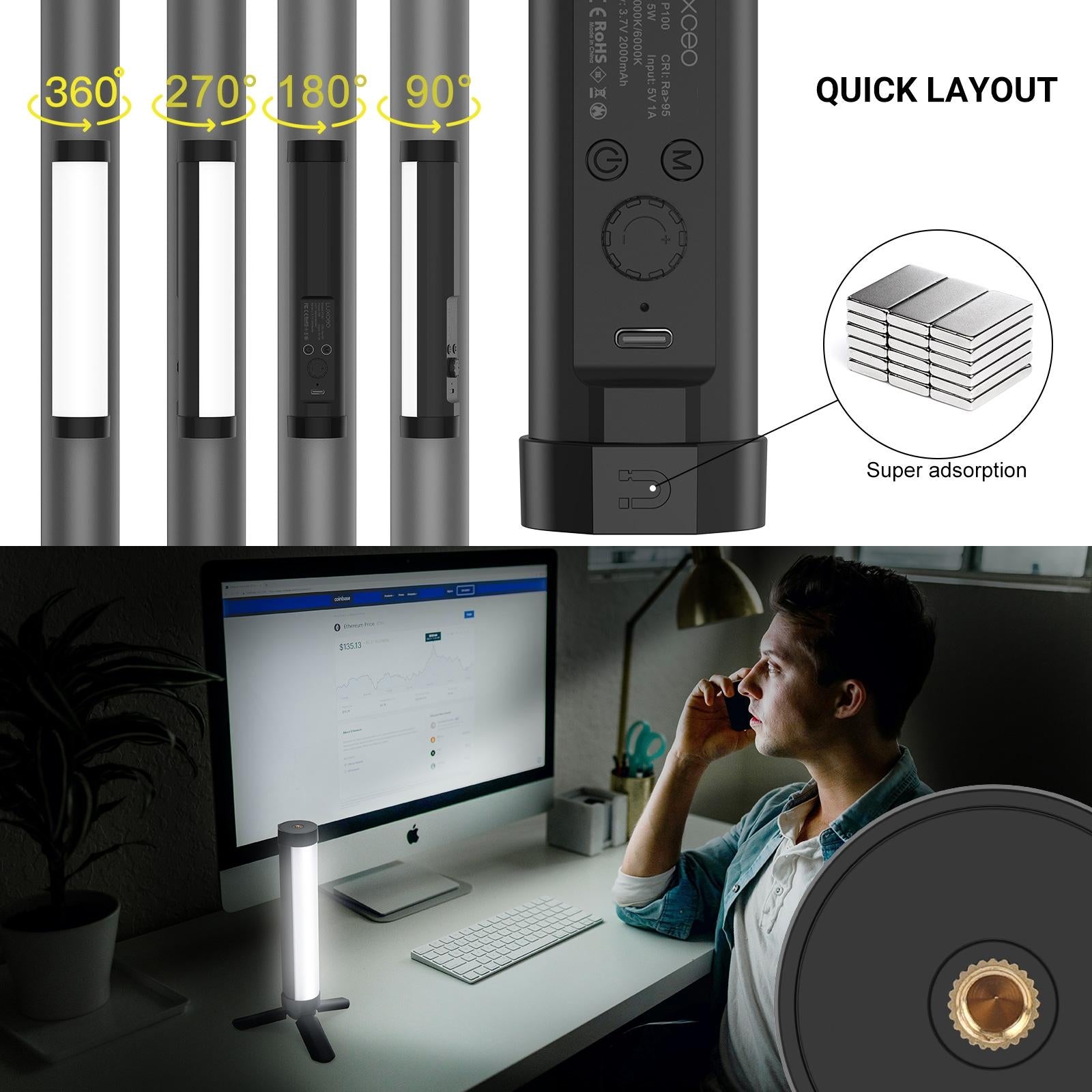 Handheld Rgb Light Stick With Remote Control-1964932268732583939