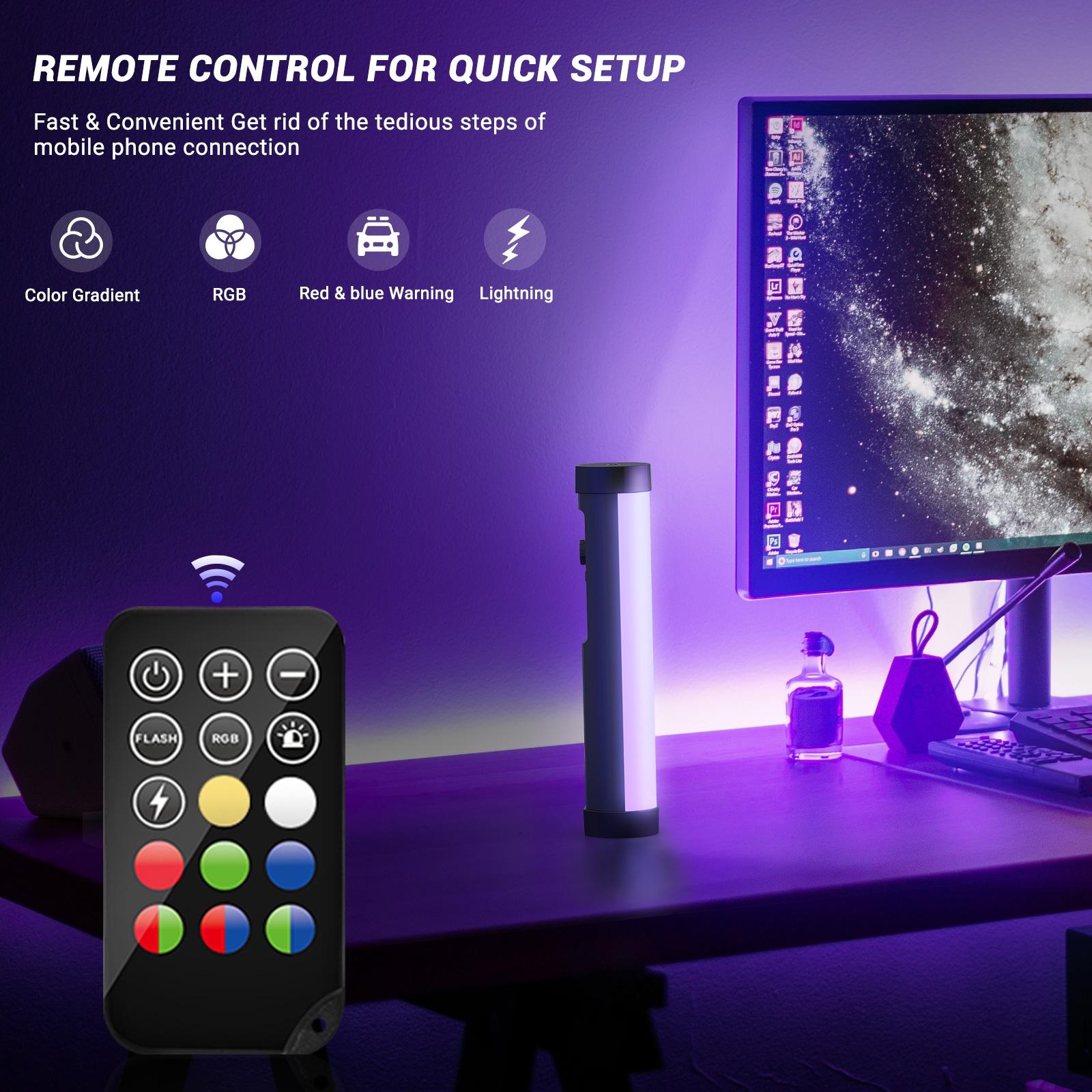 Handheld Rgb Light Stick With Remote & Softbox-1964932250025988101