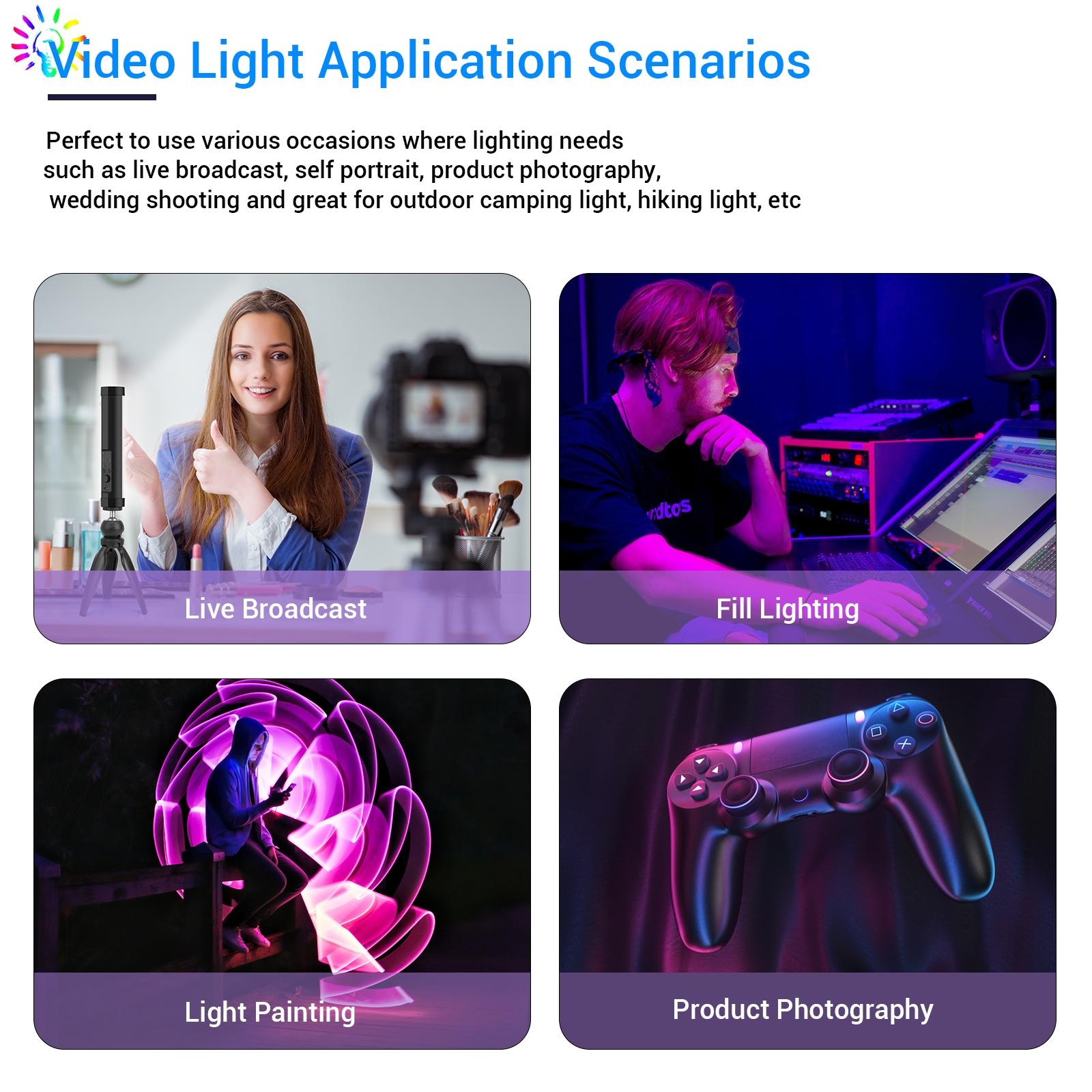 Handheld Rgb Light Stick With Remote & Softbox-1964932250025988102