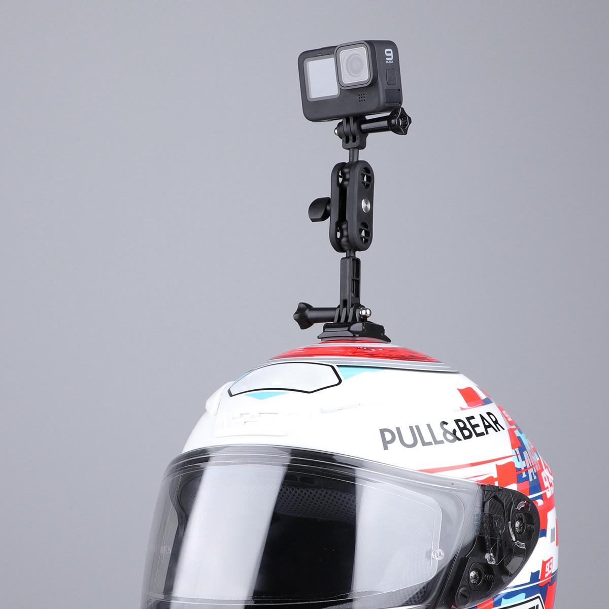 360 Degree Pivot Motorcycle Helmet Mount For Magic Arm Adapter-1915196505992597508