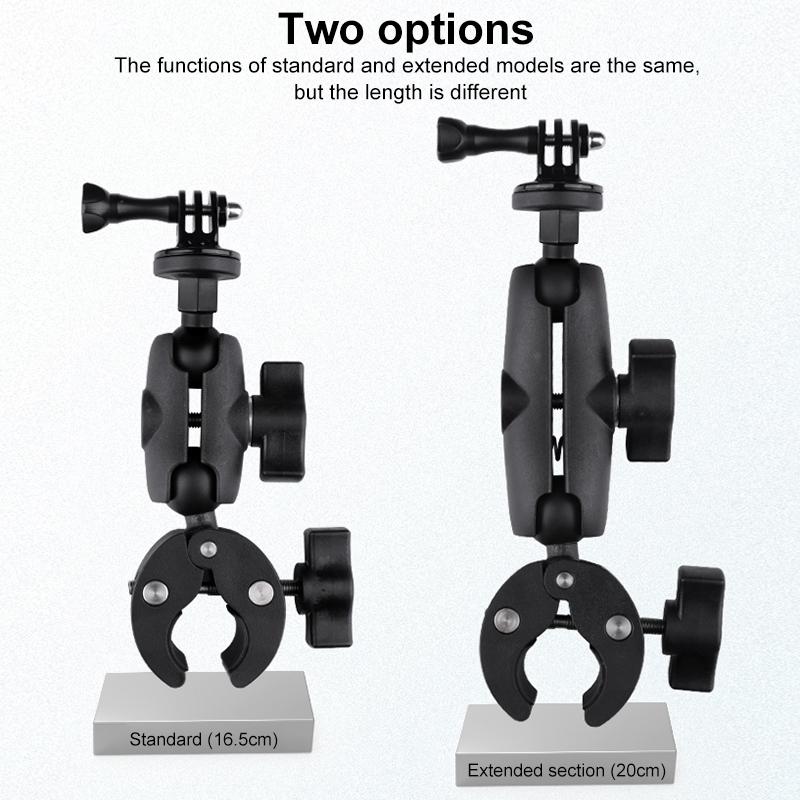 Adjustable 360 Degree Bike / Motorcycle Handlebar Mount For Action Cameras-1915196739585970176