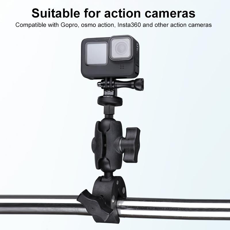 Adjustable Bike Handlebar Mount With Phone Clamp - 360 Rotation-1915196755398496260