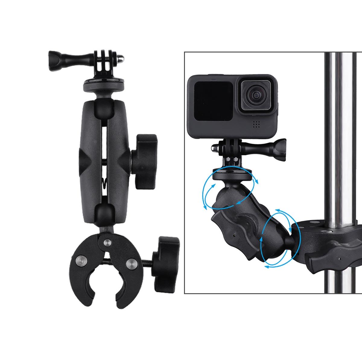 Adjustable 360 Degree Action Camera Clamp Holder - Extended Version-1915196507053756416