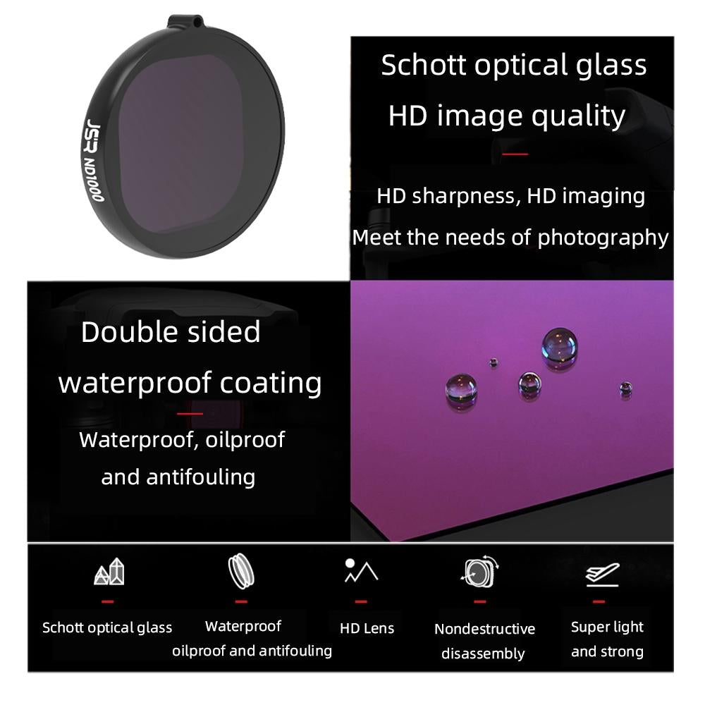 Hero8 Round Housing Filter With Nd1000 Lens-1915197406304145410