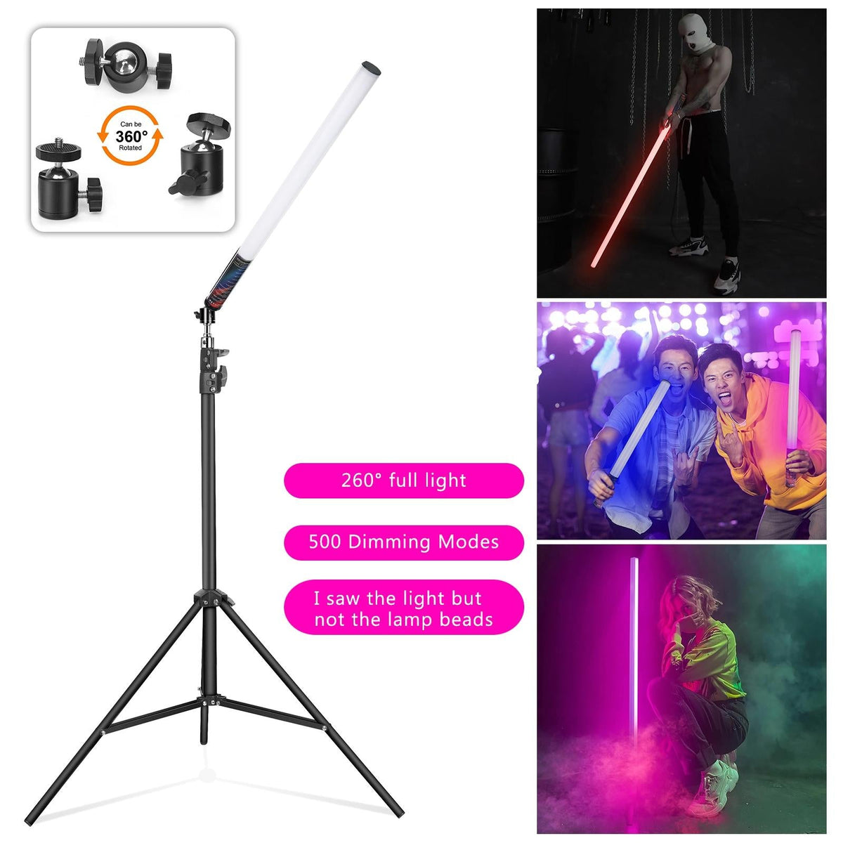 85Cm Rhythm Led Stick With Tripod For Colourful Atmosphere Lighting-1964932220254818307