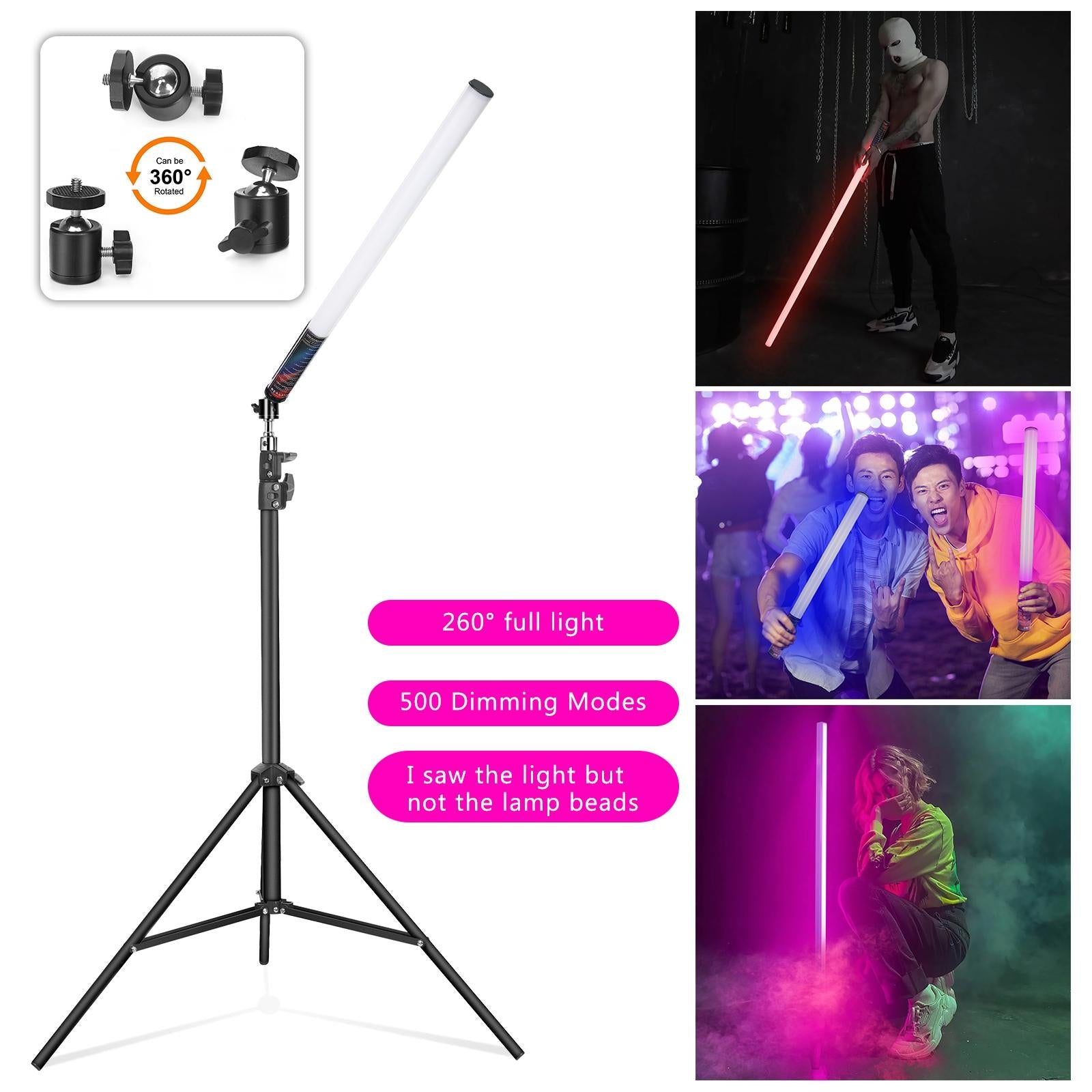 85Cm Rhythm Led Stick With Tripod For Colourful Atmosphere Lighting-1964932220254818307
