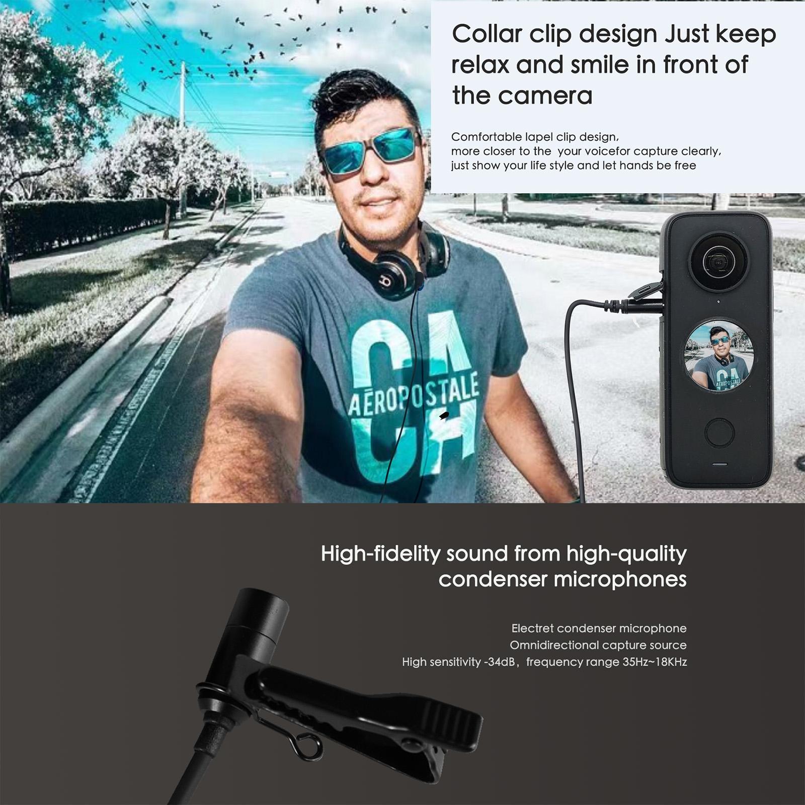 Insta360 One X2 Lavalier Clip Microphone-1915196718157271041