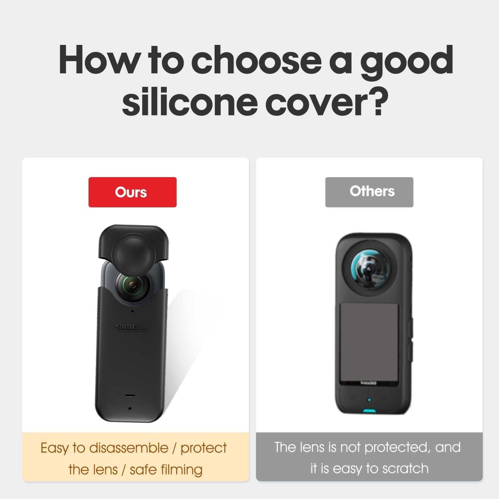 Full Body Silicone Case For Insta360 X3 - Protective-1915196714243985410