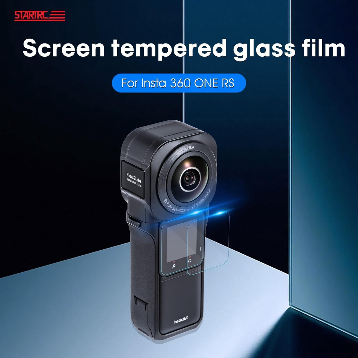 Tempe Glass Screen Film For Insta360 One Rs 1 Inch 360 Edition - 2 Pack-1915197656519544834