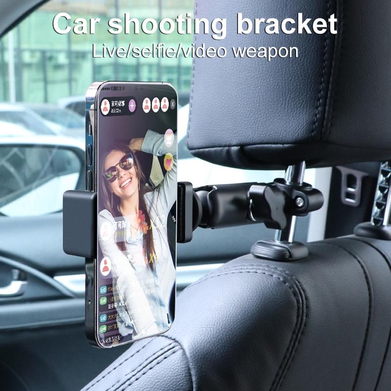 Car Seat Mount For Action Cameras - 21Mm Ballhead With Tripod Adapter-1915197578790703105