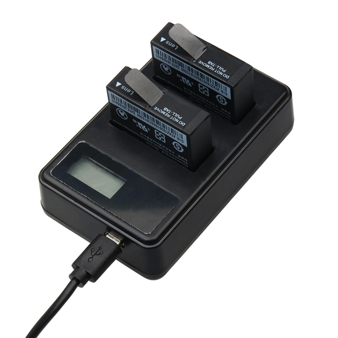 Usb Charger For Xiaoyi 4K Camera With Dual Batteries And Lcd Display-1915197440680660998