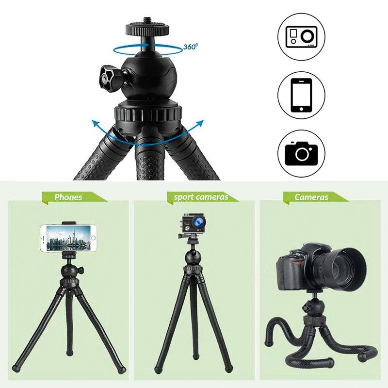 Versatile Octopus Tripod For Slr Cameras Gopro And Phones - Ball Head-1915196720917123078
