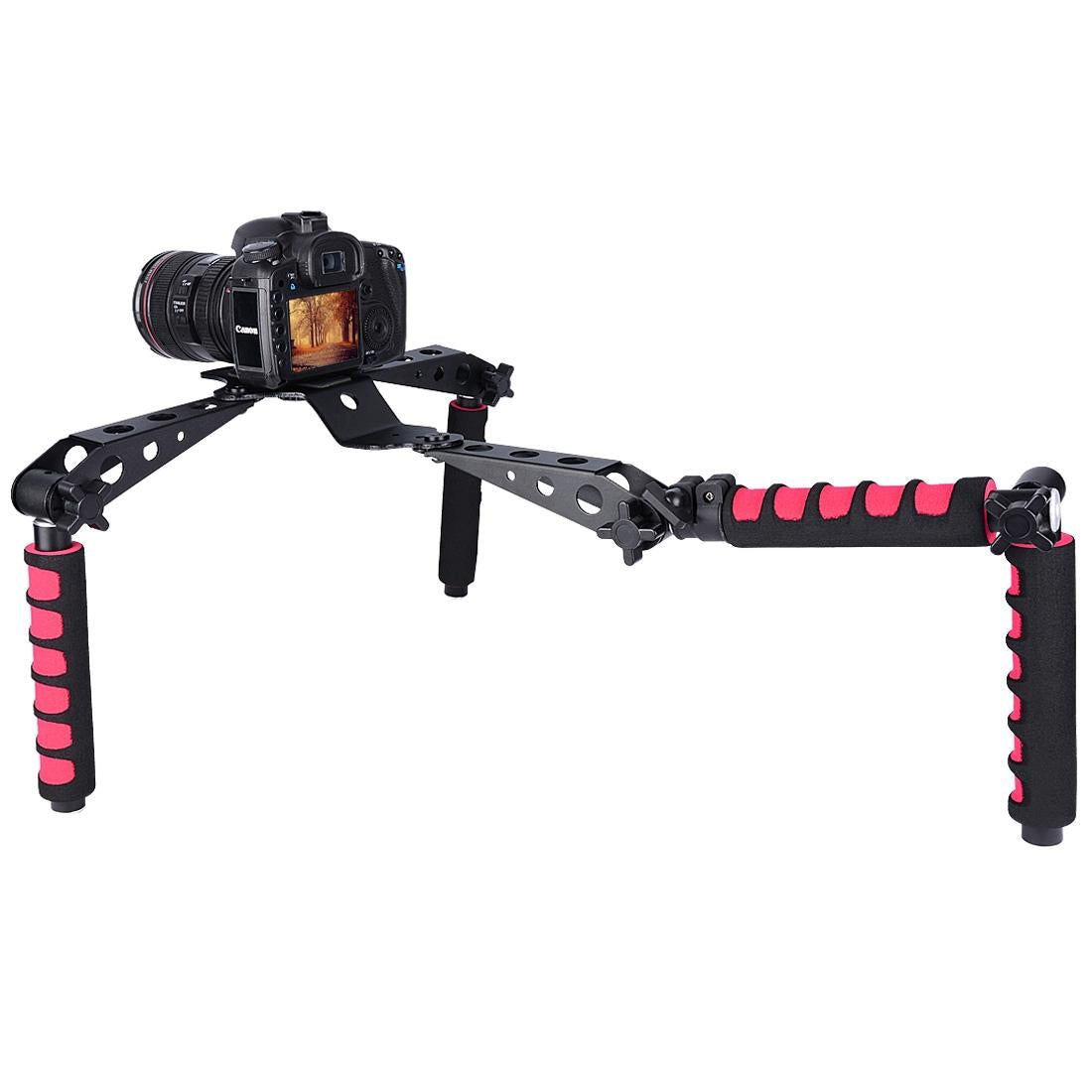 Multifunctional Camera Shoulder Mount For Dslr / Video Camera With Red Handles-1915196590340050945