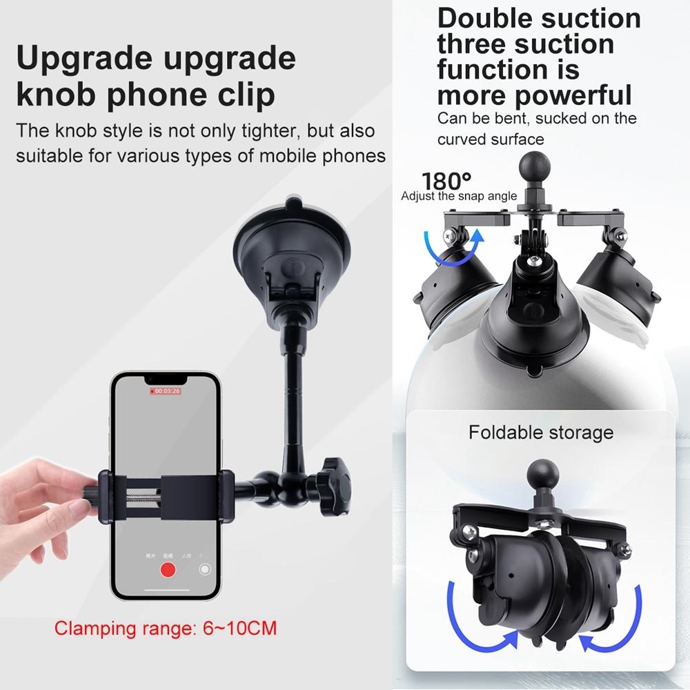 Articulating Magic Arm With Suction Cup Phone Mount-1915196671285923846