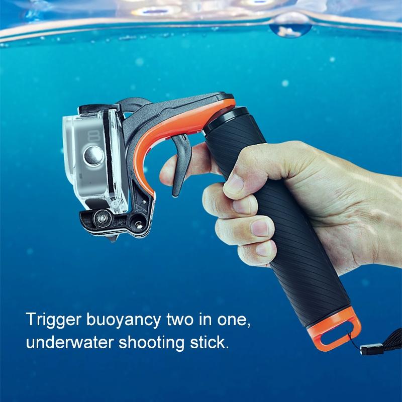Floating Hand Grip For Gopro Hero8 With Shutter Trigger And Anti-Lost Strap-1915198050423410695