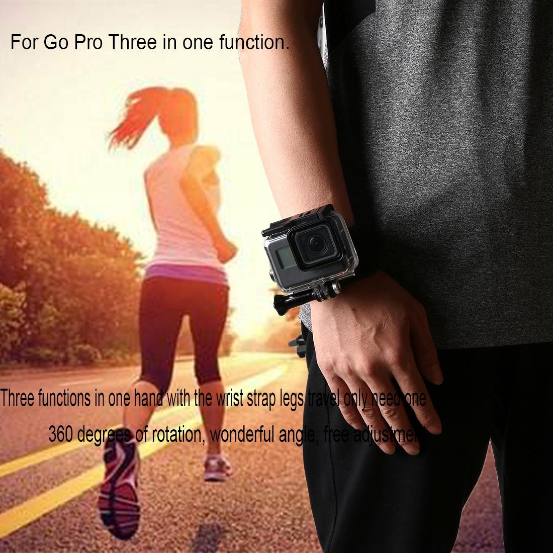 360 Degree Rotation Mount For Gopro Insta360 Dji Action Cameras - 3-In-1 Straps For Hand Wrist Arm Leg-1915198078562996231