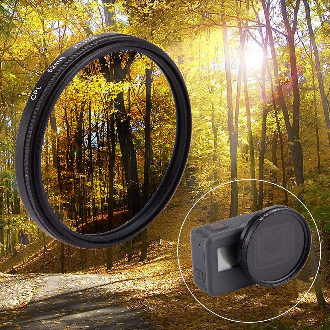 3-In-1 52Mm Round Cpl Lens Filter For Gopro Hero7 With Cap-1915197176921853960