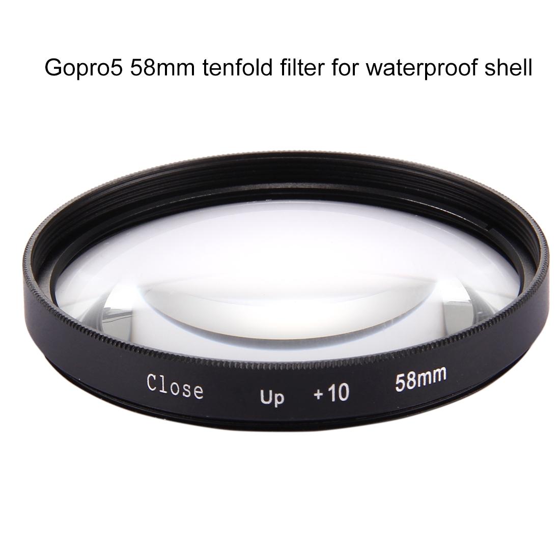 10X Close Up Lens Filter For Gopro Hero7 / 6 / 5 - 58Mm Dual Function-1915197271805399043