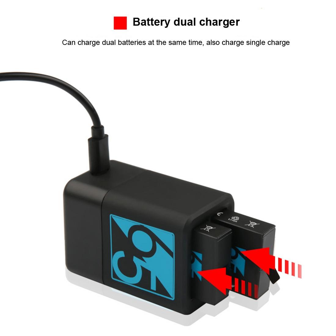 Usb-C Dual Battery Charger For Gopro Hero6 / 5 With Cable-1915197896836386822