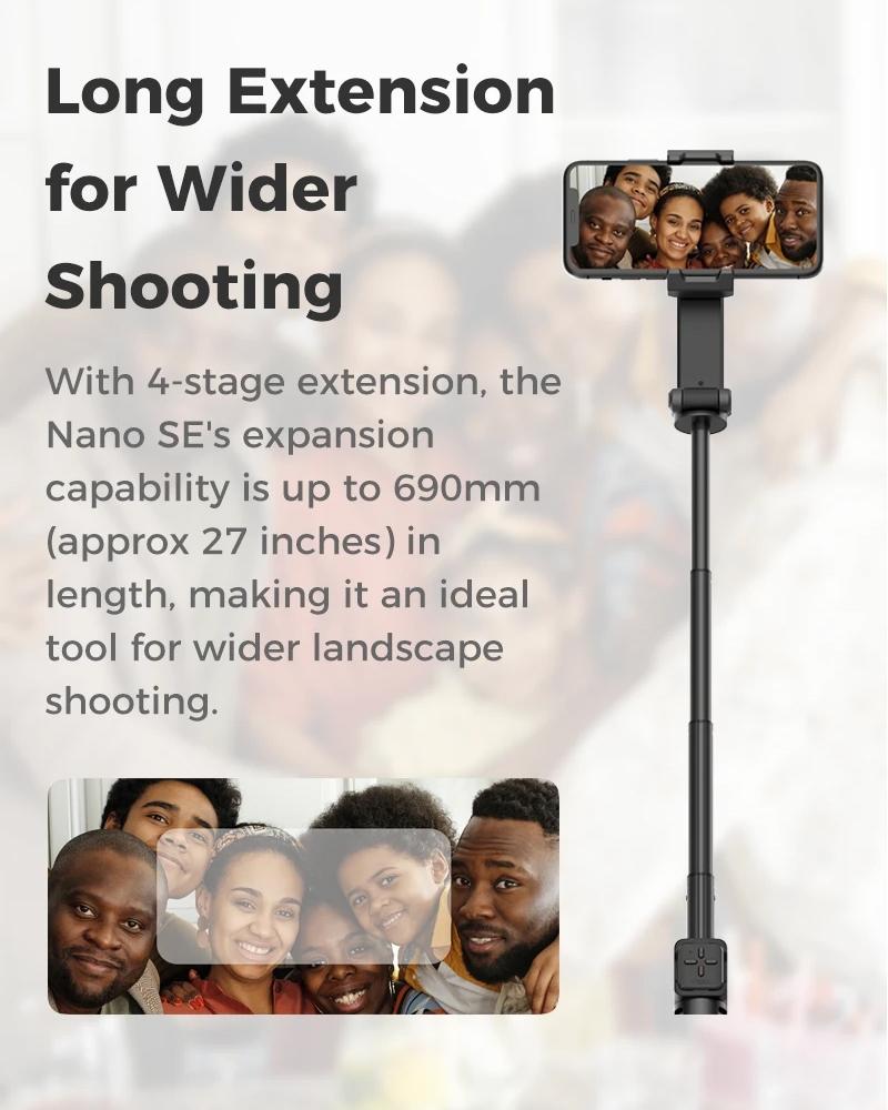 Portable Smartphone Gimbal Stabilizer - Foldable Green-1964932149886980103