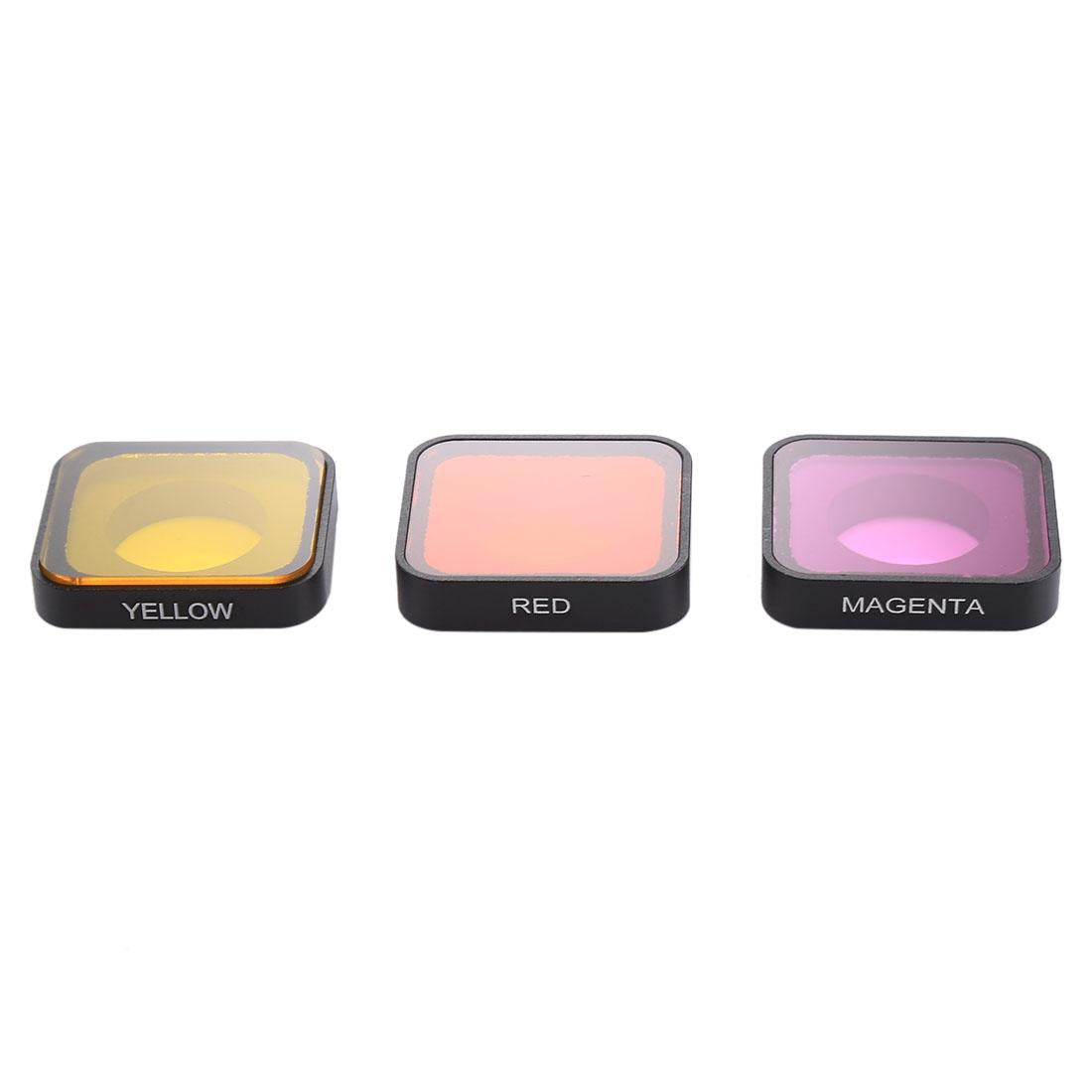 3-In-1 Snap-On Lens Filter For Gopro Hero6 / 5 - Red Yellow Purple-1915197155333771265