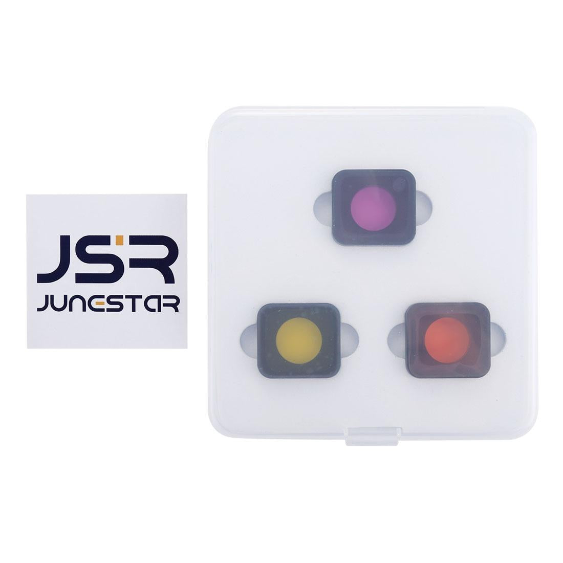 3-In-1 Snap-On Lens Filter For Gopro Hero6 / 5 - Red Yellow Purple-1915197155333771268