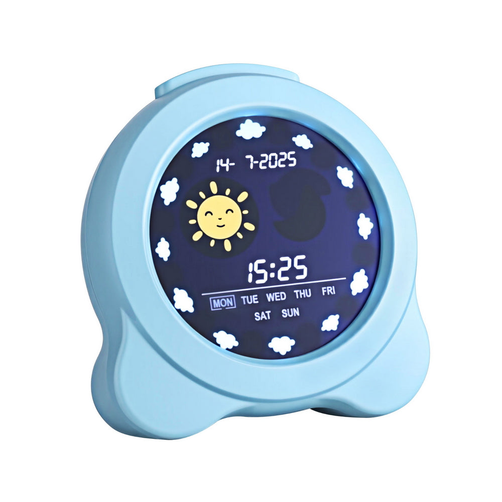 Artiss 3.8&quot; Digital Day Clock Calendar Alarm LCD Display Blue