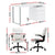 Artiss Computer Desk Executive Office Chairs Sets White