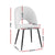 1 Set of 2 Artiss Dining Chair Boucle Sherpa