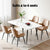 1.5M Artiss Dining Table Marble Effect