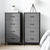 Artiss Set of 2 Chest of 4 Drawers Storage Dresser Tallboy Grey